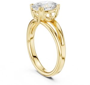 IGI Certified 1.0 CT Oval Cut Lab Grown Diamond Ring
