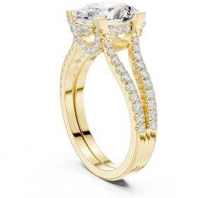 IGI Certified 1.5 CT Oval Cut Diamond Ring