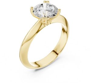 IGI Certified 1.5 CT Round Cut Lab Grown Diamond Ring