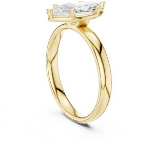 IGI Certified 1.50 CT Marquise Cut Lab Grown Diamond Ring