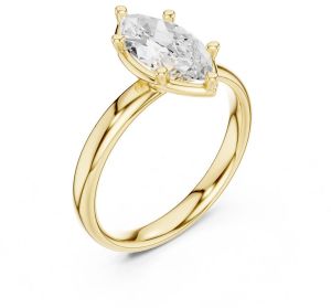 IGI Certified 1.50 CT Marquise Cut Lab Grown Diamond Ring
