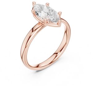 IGI Certified 1.50 CT Marquise Cut Lab Grown Diamond Ring