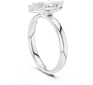 IGI Certified 1.50 CT Marquise Cut Lab Grown Diamond Ring
