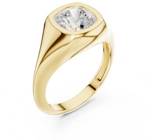 IGI Certified 2.0 CT Cushion Cut Lab Grown Diamond Ring