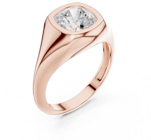 IGI Certified 2.0 CT Cushion Cut Lab Grown Diamond Ring