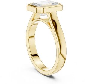 IGI Certified 2.0 CT Emerald Cut Lab Grown Diamond Ring