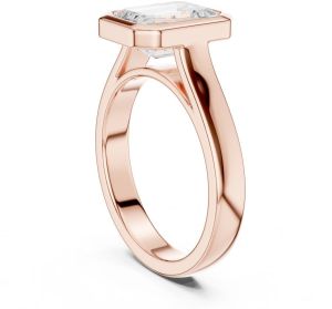 IGI Certified 2.0 CT Emerald Cut Lab Grown Diamond Ring