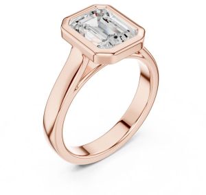 IGI Certified 2.0 CT Emerald Cut Lab Grown Diamond Ring
