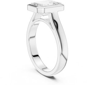 IGI Certified 2.0 CT Emerald Cut Lab Grown Diamond Ring