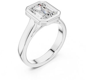 IGI Certified 2.0 CT Emerald Cut Lab Grown Diamond Ring