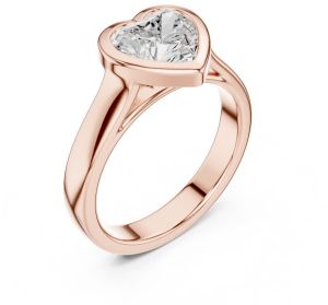 IGI Certified 2.0 CT Heart Cut Lab Grown Diamond Ring
