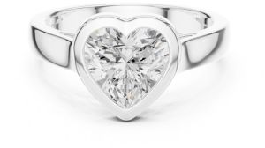 IGI Certified 2.0 CT Heart Cut Lab Grown Diamond Ring