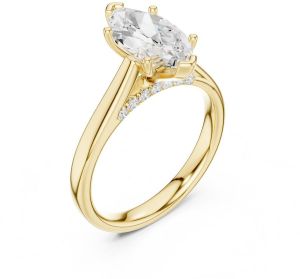 IGI Certified 2.0 CT Marquise Cut Lab Grown Diamond Ring