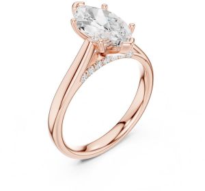 IGI Certified 2.0 CT Marquise Cut Lab Grown Diamond Ring