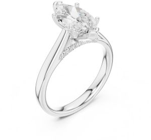IGI Certified 2.0 CT Marquise Cut Lab Grown Diamond Ring