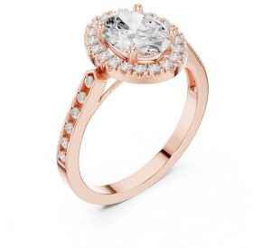 IGI Certified 2.0 CT Oval Cut Diamond Ring