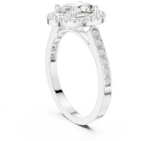 IGI Certified 2.0 CT Oval Cut Diamond Ring