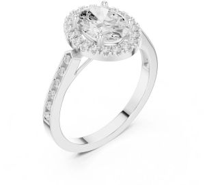 IGI Certified 2.0 CT Oval Cut Diamond Ring