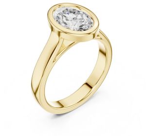 IGI Certified 2.0 CT Oval Cut Lab Grown Diamond Ring