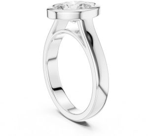 IGI Certified 2.0 CT Oval Cut Lab Grown Diamond Ring