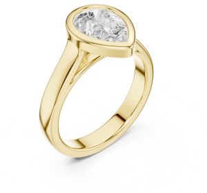 IGI Certified 2.0 CT Pear Cut Lab Grown Diamond Ring