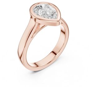 IGI Certified 2.0 CT Pear Cut Lab Grown Diamond Ring