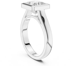 IGI Certified 2.0 CT Princess Cut Diamond Ring