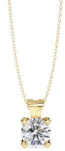 IGI Certified 2.00 Carat Round Cut Diamond Pendent