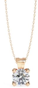 IGI Certified 2.00 Carat Round Cut Diamond Pendent