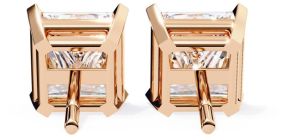 IGI Certified 2.00 CT Princess Cut Diamond Earring