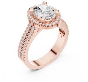 IGI Certified 2.5 CT Oval Cut Diamond Ring