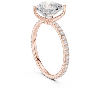 IGI Certified 2.50 CT Heart Cut Lab Grown Diamond Ring