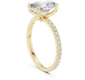 IGI Certified 2.50 CT Oval Cut Lab Grown Diamond Ring