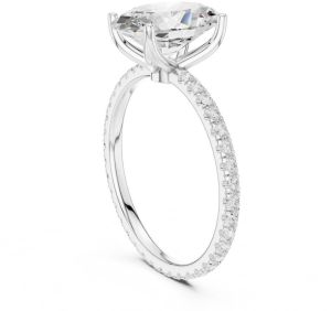 IGI Certified 2.50 CT Oval Cut Lab Grown Diamond Ring