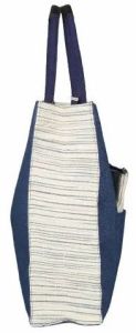 Blue Jute Laptop Bag