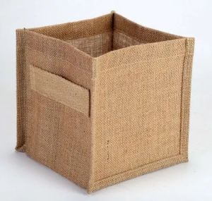 Brown Jute Storage Bag