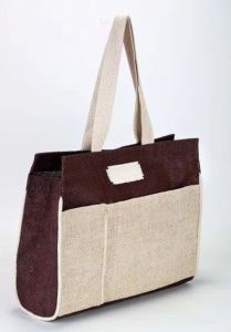 Brown Stylish Jute Handbag