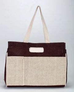 Brown Stylish Jute Handbag
