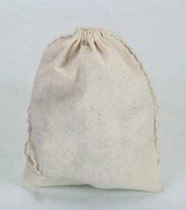 Cotton Muslin Drawstring Pouch