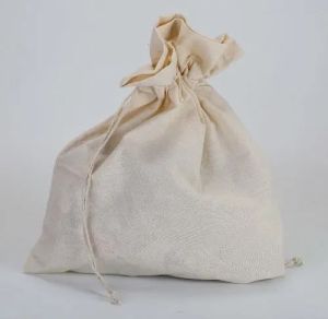 Cotton Muslin Drawstring Pouch