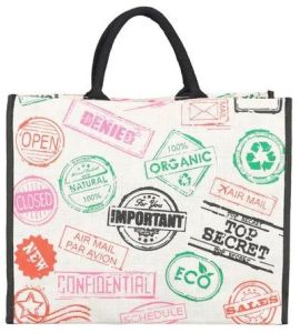 Custom Printed Jute Shopping Bag