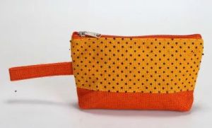 DOT Printed Jute Pouches