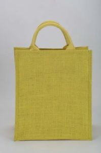 EB 1054 Yellow Jute Shopping Bag