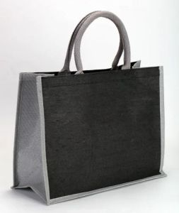 Gray Plain Juco Shopping Bag