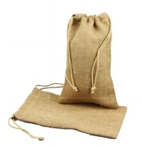 Jute Drawstring Packaging Bag