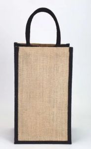 Jute Laminated Water Bottle Bag