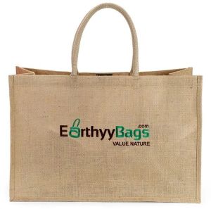 Logo Printed Jute Carry Bag
