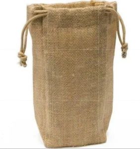 Plain Jute Drawstring Bag