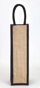 Single Wine Bottle Natural Jute Bag