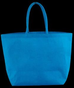 Sky Blue Canvas Grocery Bag